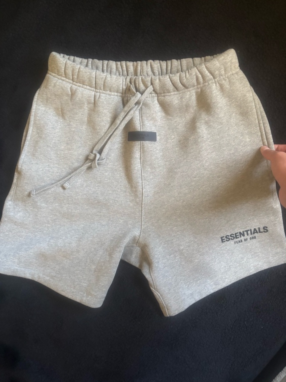 Fear of God Essentials Light Heather Gray Athletic Shorts